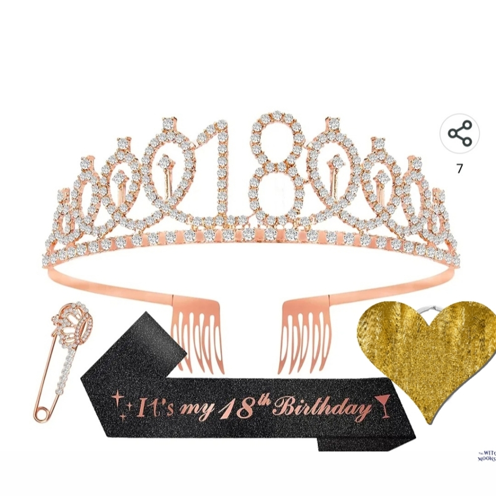 18th Birthday Crown & Sash